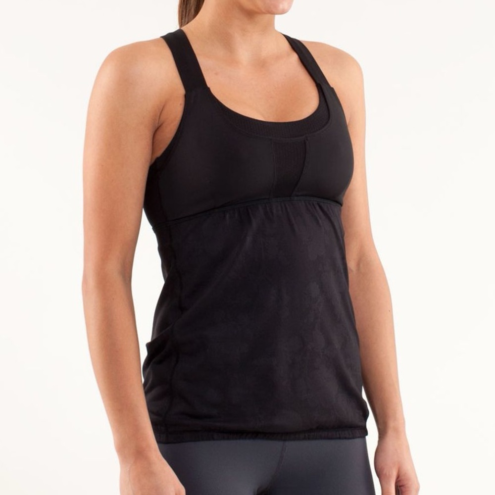 LULULEMON RUN STUFF YOUR BRA CROSS BACK ATHLETIC TANK TOP WORK OUT